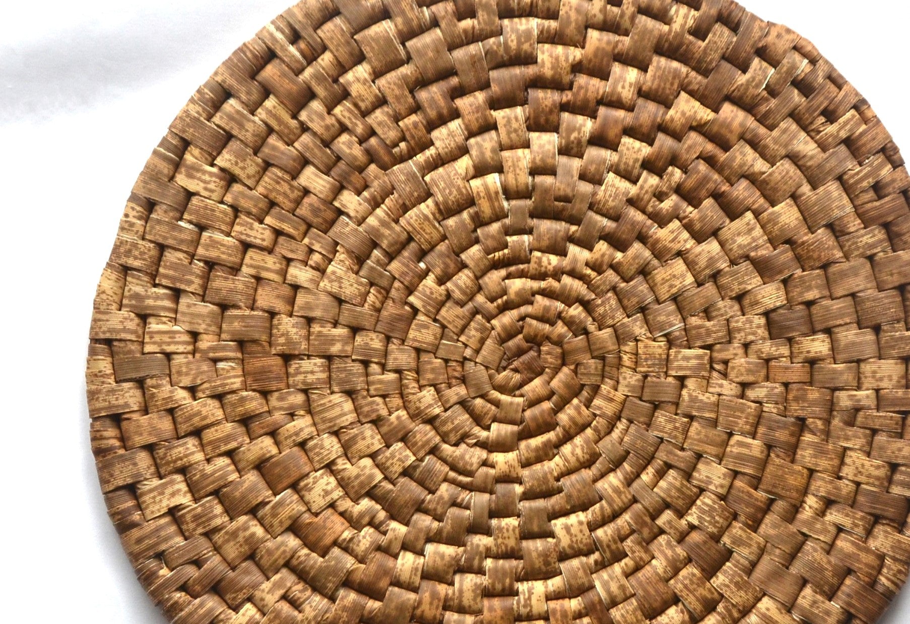 茶道具 竹皮網 円座 九枚 露路 待合(K-A988) 円座 – 本田竹店