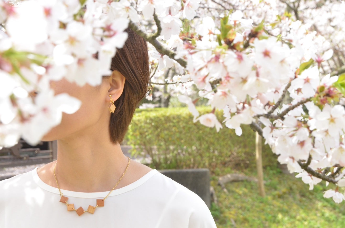 ピアス&イヤリング "二人静"