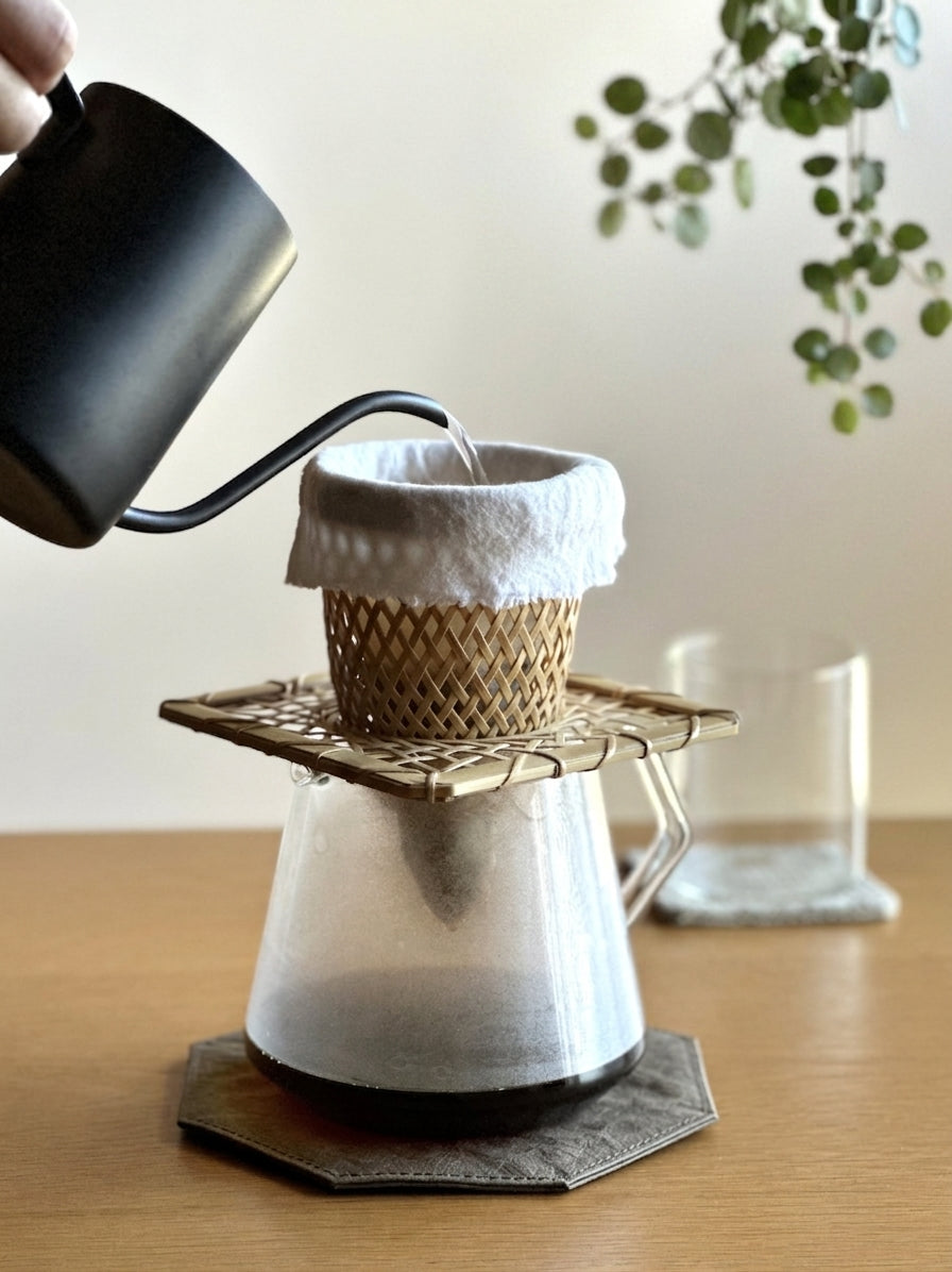 【てから工房×DRINK UP COFFEE】コーヒードリッパー＆ネルフィルターセット