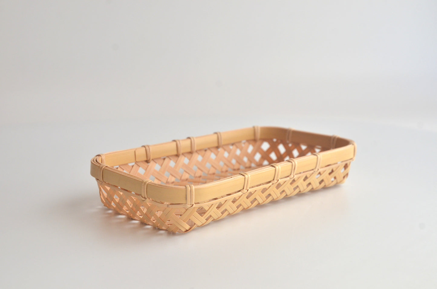 ミニかご（四ツ目編み）