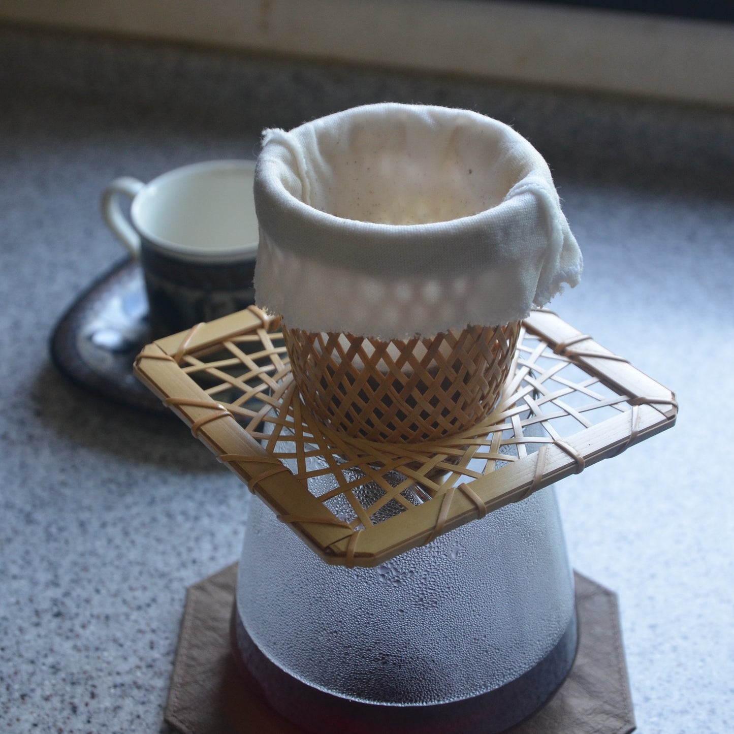 【てから工房×DRINK UP COFFEE】コーヒードリッパー＆ネル布 セット